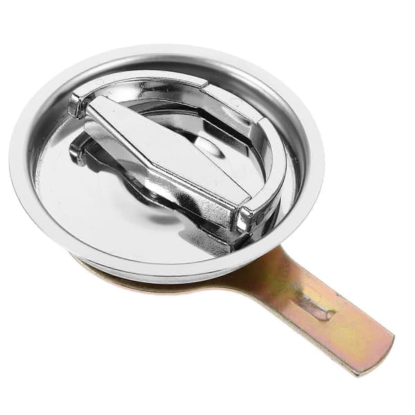 Utskifting av brannhydrantlås med rustfritt stålpanel, rundt design, kompatibel med reparasjonsbruk Silver