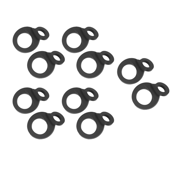 10 ST O-type ankerkroge sort rustfrit stål bindningsringe til trailer lastbil