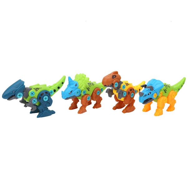 DIY Samle Dinosaur Legetøjs Sæt Skruemutter Kombination Samle Dinosaur Model Legetøj 4 Stilarter