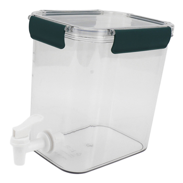 Kylskåp Kallvattenkokare 3,5L med kran Multifunktionell PET Ekonomisk Praktisk Kylskåp Dryckesautomat för fest Dryck Juice Iced Tea Grön