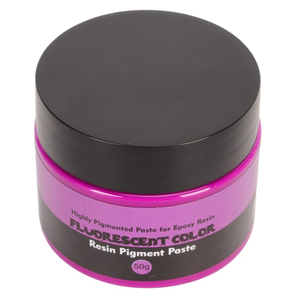 50g Fluorescerande Färg Resin Pigmentpasta Hög Koncentration Högpigmenterad Resin Pigmentpasta för DIY Målning Konst Fluorescerande Lila