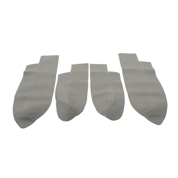 4 stk./sæt Bil Forreste Bageste Dørpanel Armlæn Dæksel Mikrofiber Læder Udskiftning til CRV 2007‑2011 Grå