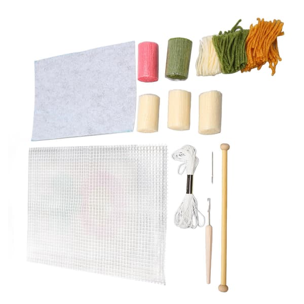Latch Hook Kit DIY Brikke Blød Berøring Letvægts Bærbar Hækling Latch Hook Kit