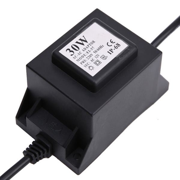 Vandafvisende transformator 12V-udgang til LED-undervandslys pool (EU-stik 220V)