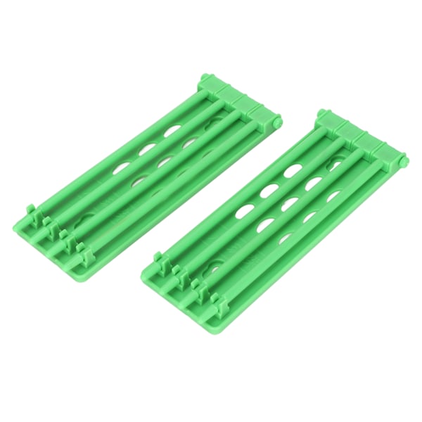 2 stk. Due Fodring Holder Plast Due Bånd Stativ til Papegøjer Kylling And Ørn Fodring Grøn