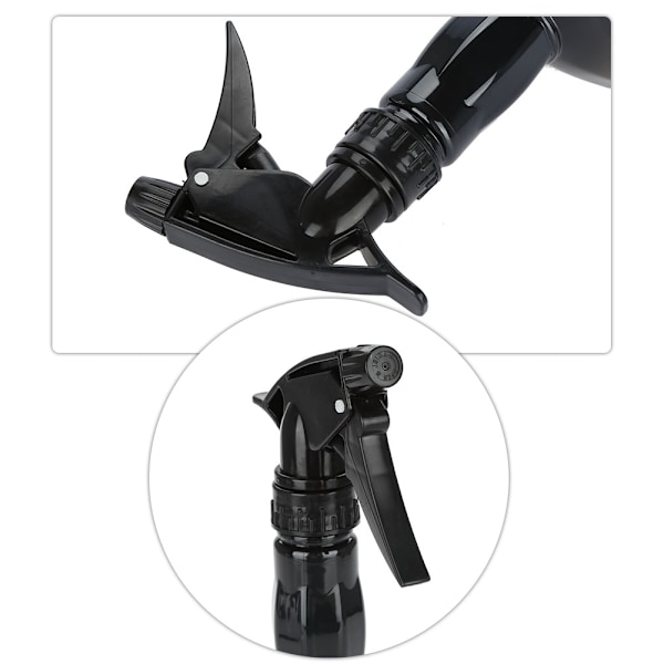 650 ml Frisörsprayflaska Salon Barber Hair Tool Återfyllningsbar vattensprutflaska Svart