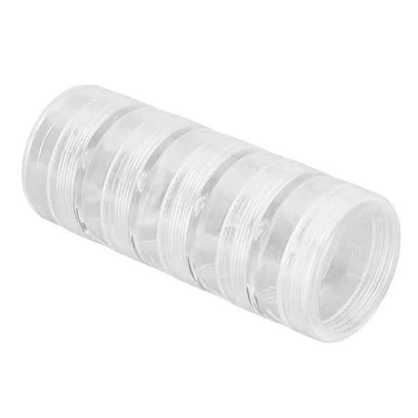 5-lags klokkedeler oppbevaringsboks Transparent klokke Skruvkomponent bevegelsesbeholder Organizer 1,5 tommer