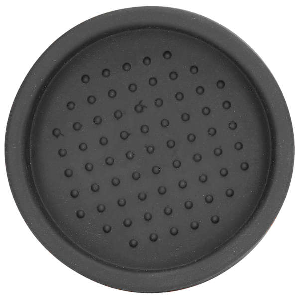 Rund Silikon Kaffe Tamper Mat Mjuk Värmebeständig Bärbar Kaffe Tamper Pad för HomeBlack