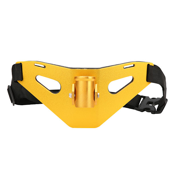 Justerbart Fiskebälte i Aluminiumlegering med Stående Gimbal-Pad för Spöhållare (Guld)