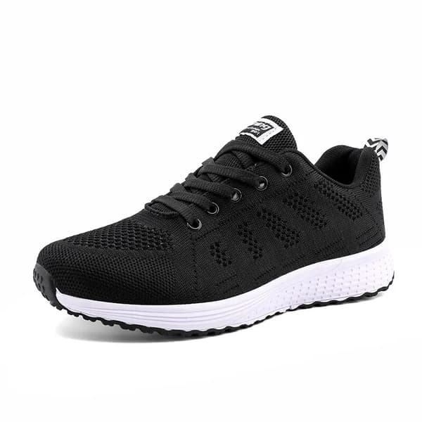 Damesko Mode Ånar Go Mesh Plateau Sneakers Hvide Damesko A08Sorte 41