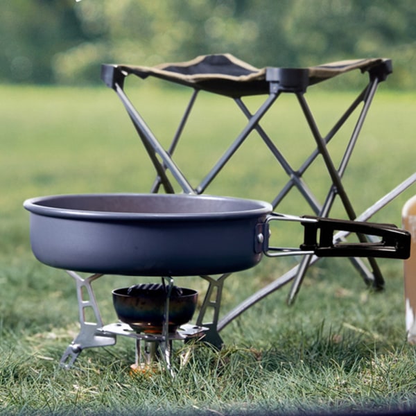 1-2 personer utomhus Bärbar hopfällbar panna Aluminiumlegering Köksredskap Picknick Vandring Camping Pot