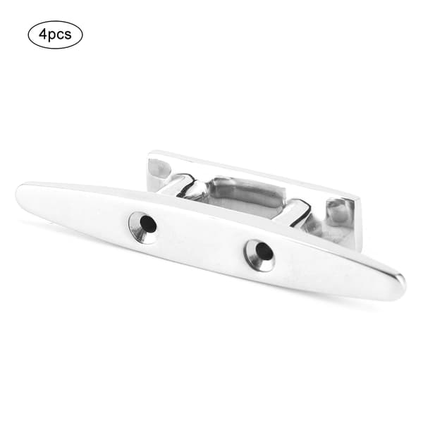 4 stk. 100 mm / 3,9 tommer rustfrit stål båddock dæk fortøjningsreb klamp tilbehør