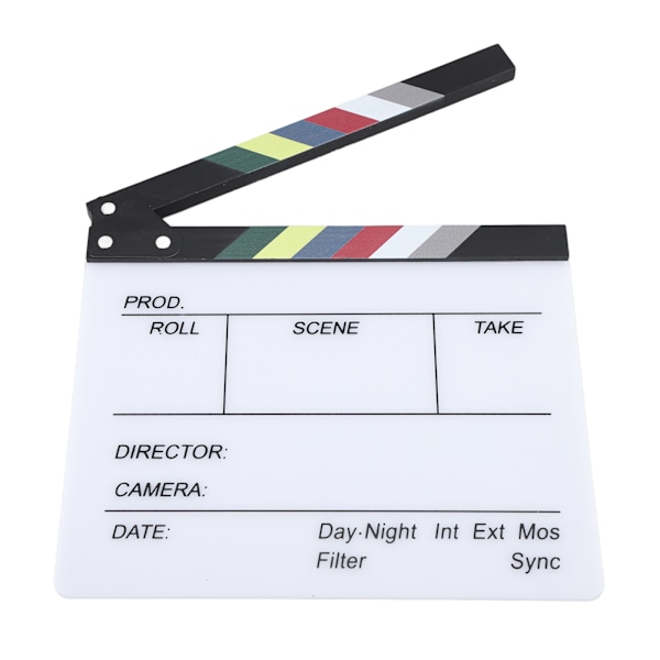 Elokuva Klappi Lauta Ohjaaja Elokuva Clapper Board Klappi Lauta Fotorekvisiitta Koristeluun 30x27cm / 11,81x10,63in