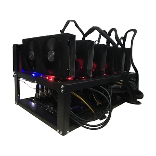 Open Air Miner Mining Frame Rig Case Upp till 6-8 GPU SECC Mining Frame