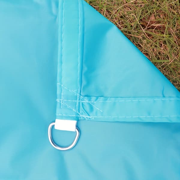 2x3M Blå Rektangulær Solsejl - 210D Polyester Vandtæt UV-blokerende Kompatibel med Terrasse Pool Have Blå Blue 2*3M