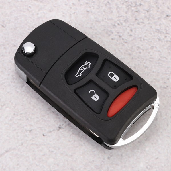 3 Panic Button Vikbar fjärrkontroll Flip Shell Key Fob Case Cover Passar för CHRYSLER 300 2005-2007