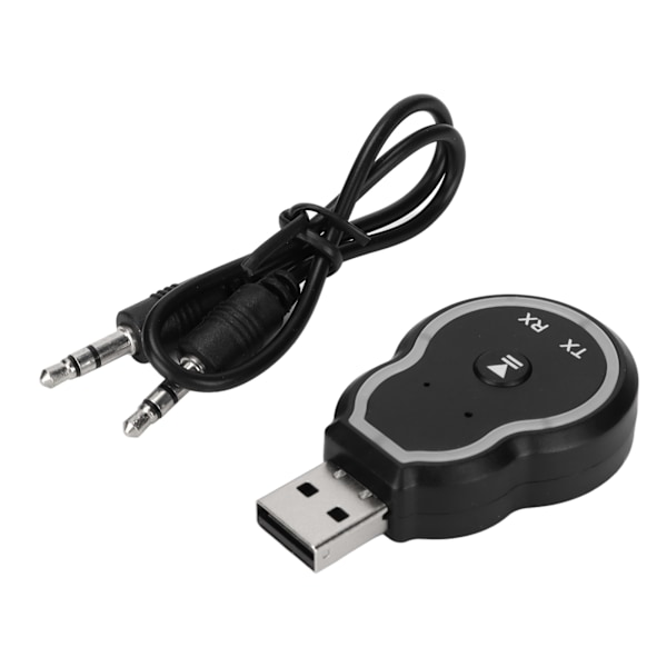 Bluetooth 5.0 FM-lähetin langaton radioadapter Vakaava 7 värillä LED-taustavalaistu autolle Q2