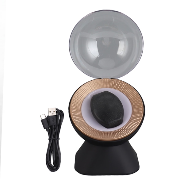 Automatisk Single Watch Winder USB Mekanisk Watch Shaker Storage Case Display Box for Home Black