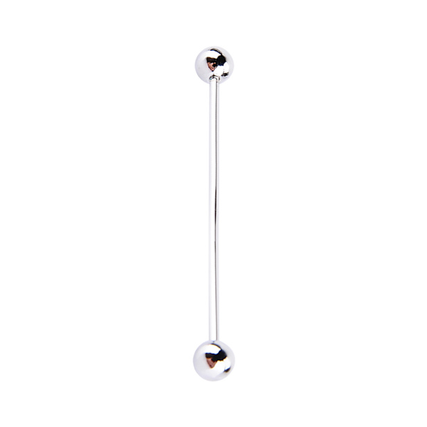 Miesten Hopeakaltainen Sävyinen Teräs Kaulus Solmio Neula Stud Painonnostotähti Solki Brooši 6CM