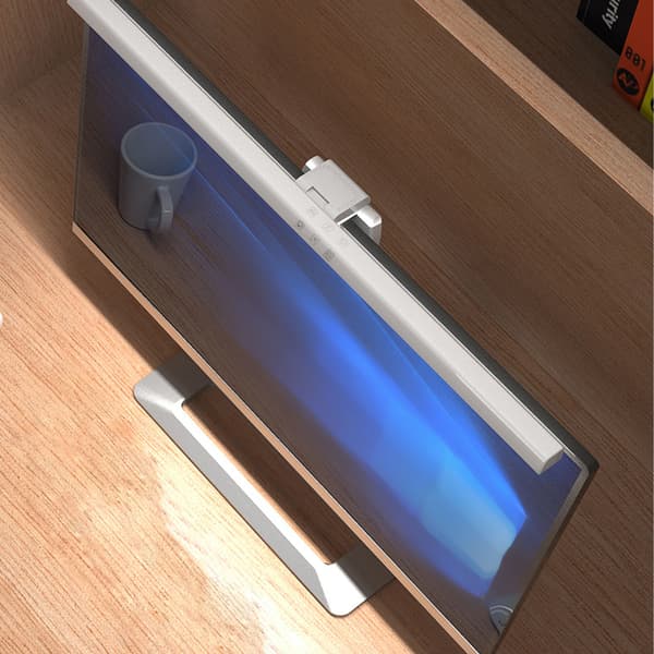 Computer Monitor Light Bar Reduce Eye Strain Touch Control LED Computer Screen Lamp 60min Timing White