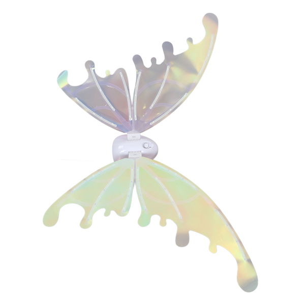 Wings Toy Elektrisk Glänsande Färgglada Fairy Toys LED-lampor Färgglada justerbara vingar