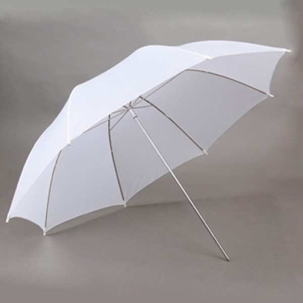 Flash Studio 33 tum / 83 cm Genomskinligt vitt mjukt paraply