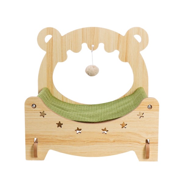 Kattsäng Multipurpose All Seasons Universal Hängande Design Stort utrymme Träsäng för husdjur för inomhus L