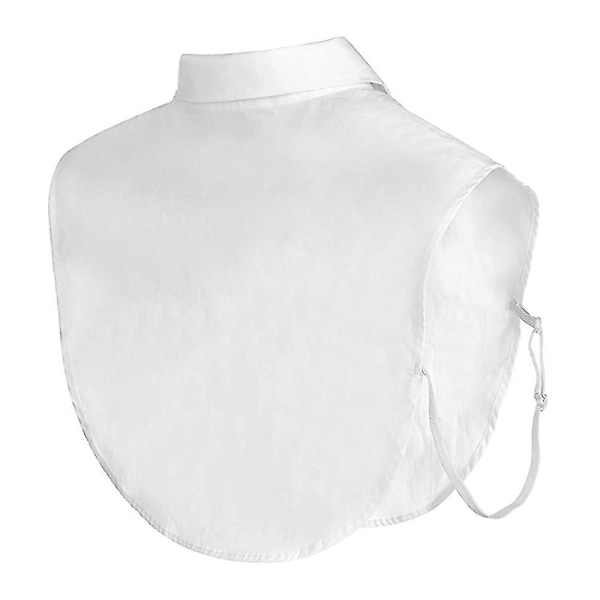 Kvinders falske krave Bluse med aftagelig krave Halvskjorter Falsk krave White