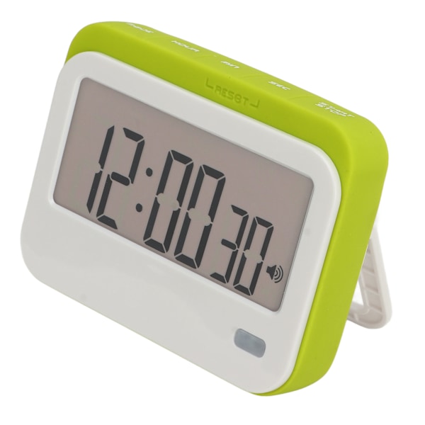 Store Tall Digital Timer Vekkerklokke Stille Liten Digital Kjøkkentimer for Matlaging Læring Reise Kroppsbygging CR 320SP Grønn