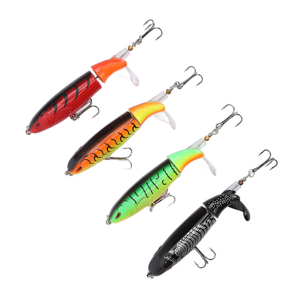 4 st 13g penna flytande lockpropellerstruktur Realistisk lockpropeller Vattenytetraktor för fiske