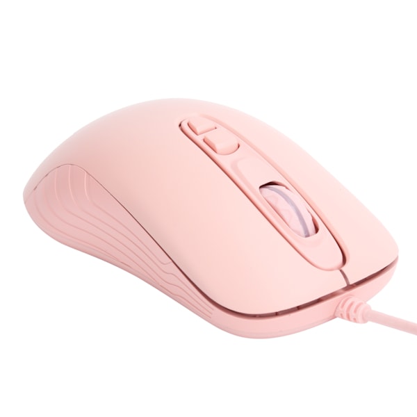 Ajazz Kablet Mus 6-Hastighets DPI-Drive Justerbar 7 Knapp Plug and Play Datamaskin Ekstern Enhet Rosa