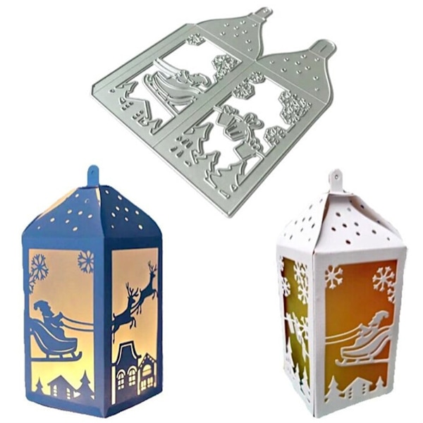 Metal Skære Stenciler Julelanterne Skæremaskiner Prægning DIY Håndværk Værktøjer til Scrapbooking Fotoalbum Papirkort Design