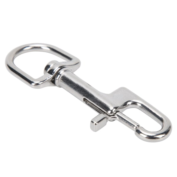 Dykk i rustfritt stål Enkelendede Snap Clips Single Eye Bolt Snap Hooks Spenne 100 mm/3,9 tommer