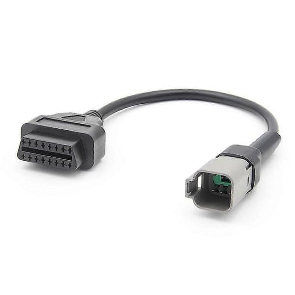 6-bens til 16-bens diagnostisk OBD2-kabeladapter til CAN AM Moto ATV UTV Musta