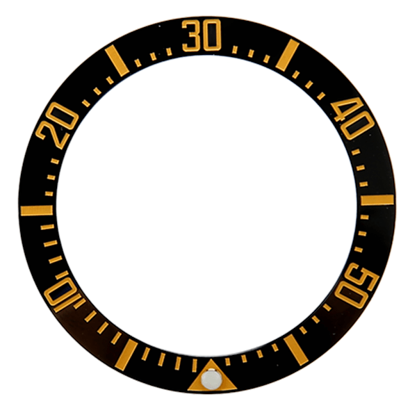 Watch Bezel Insert 40 mm Keramisk Watch Bezel Ring Reparationstillbehör för urmakare Black Base Gold Digit