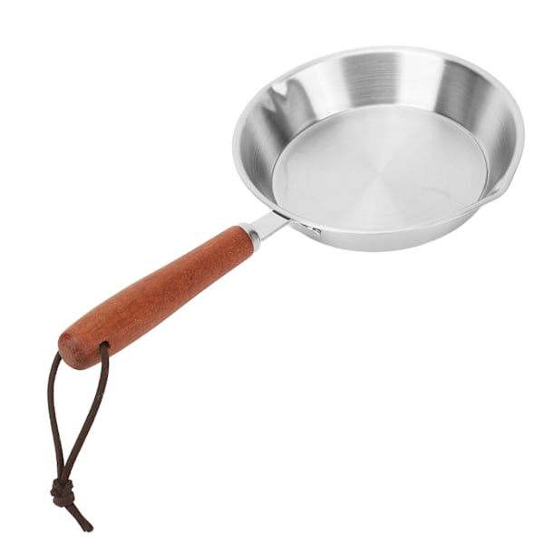 Stekpanna i rostfritt stål Non Stick äggpanna Stekpanna för hushållsrestaurang Induktionsspis 6,3 tum
