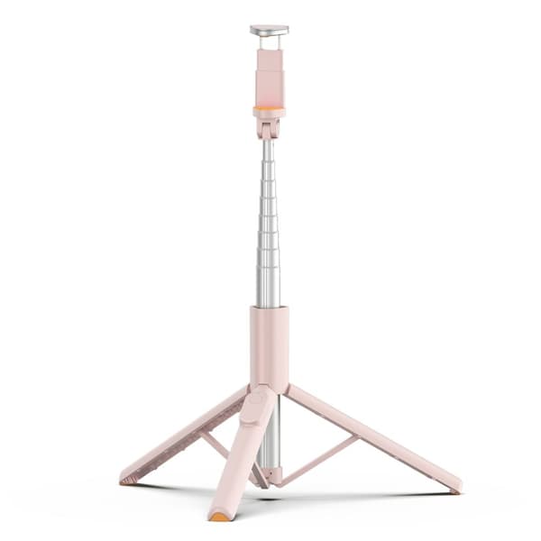 Tech-Protect 146 cm Bluetooth-selfiekepiteline vaaleanpunainen 320