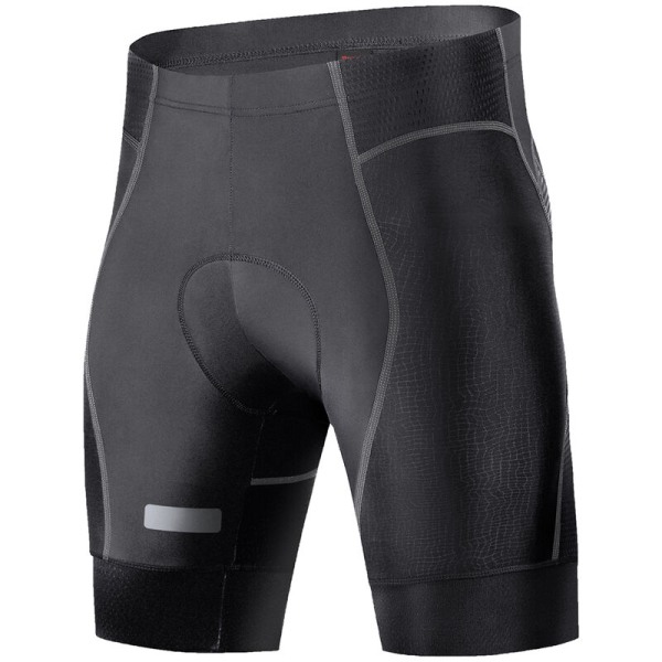 4D polstret sykkelshorts for menn Pustende Quick Dry Bike Compression Shorts, modell: Grå M