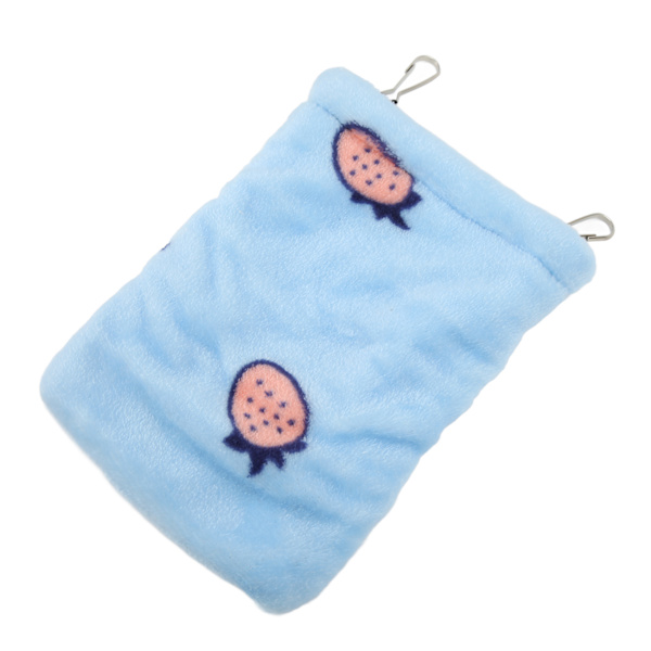Hamster Sovepose Flanell Varm Myk Gjemmested Små Kjæledyr Henge Seng Med Kroker For Seilfly 18x15cm