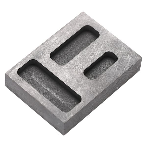 Graphite Crucible Ingot Torch Melting Casting Refining Scrap Bar Combo Mold