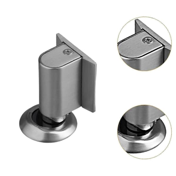 Magnetisk dørstopper direkte montering for hjemmekontor soverom veggbeskyttelse grå Argent