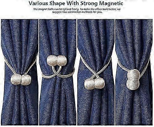 Magnetiske gardinfester - Krystalldesign Hjemmeinnredning 2-pakning[LD]