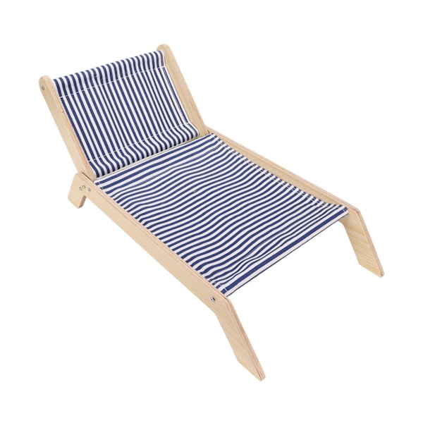 Cat Hängmatta Förhindra skakning Träram Gungstol Kattunge Upphöjd säng med Scratcher för All Seasons Beach Lounge Chair