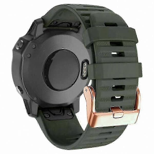 Klokkerem med rosegullspenne til Garmin Instinct 2S Army Green