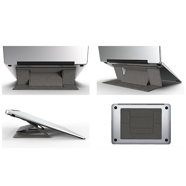 Bærbar Tablet Usynlig Foldbar Stativ Kunstigt Læder Usynlig Foldbar Stativ Laptop Tablet Stativ