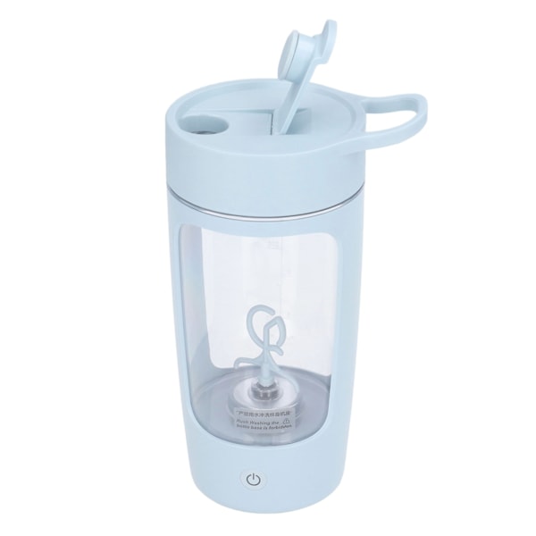 Sähköinen shaker-pullo 650mL USB-lataus Kannettava sininen BPA-vapaa jauheen sekoituskuppi kotiin ja toimistoon