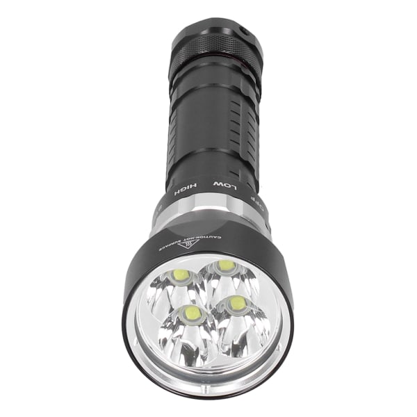 D40 Aviation Magnesium Aluminiumlegering Dykning Vandtæt Bærbar LED-lommelygte med lanyard