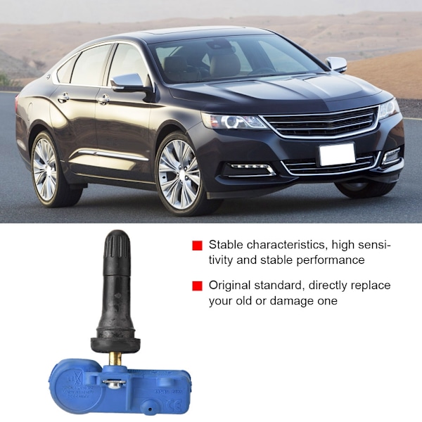 TPMS Däcktryckssensor 22853740 för Hyundai Accent Equus Kia Rio Borrego