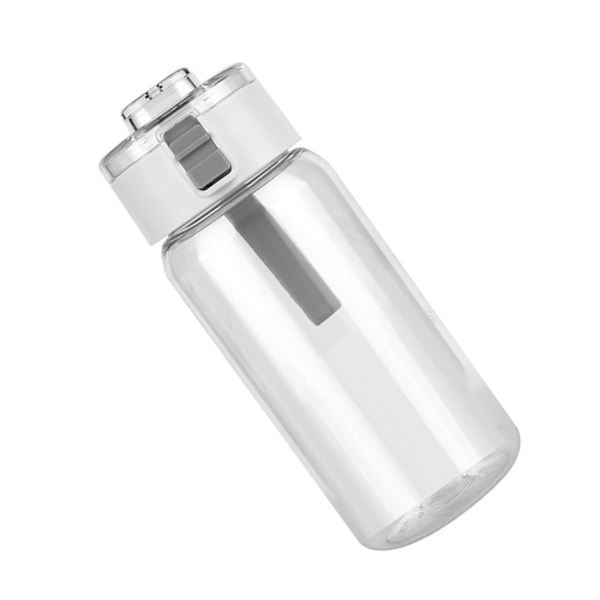 Transparent vattenflaska 550 ml Bärbar sportvattendricksflaska med stor kapacitet för studentkontoret