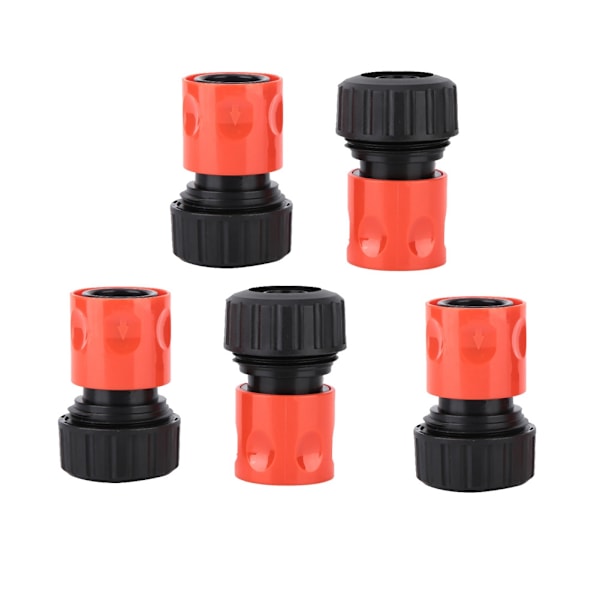 5 stk 3/4\" hurtigkoblingsslangetilkobling Vannrør-adapter for hjemmebruk i hagen